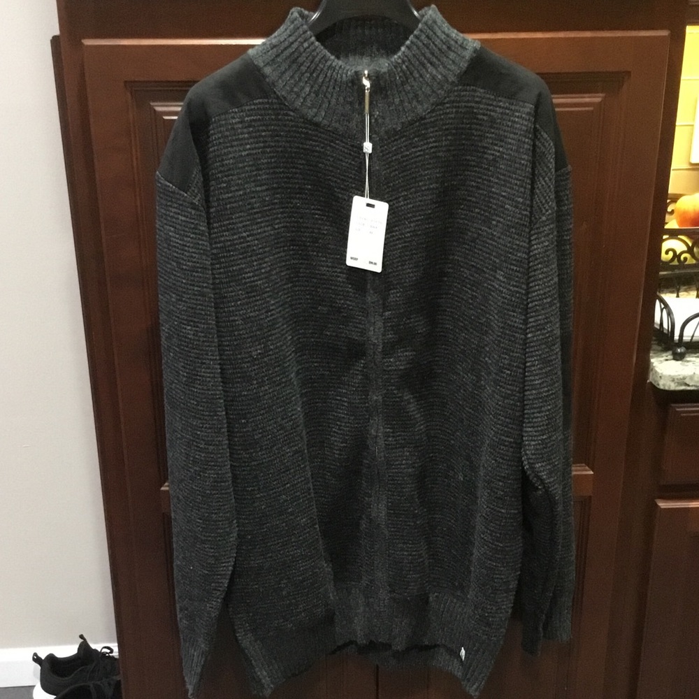 SILVERSILK PLUS SIZE SWEATER JACKET 4XL *$60 OFF*